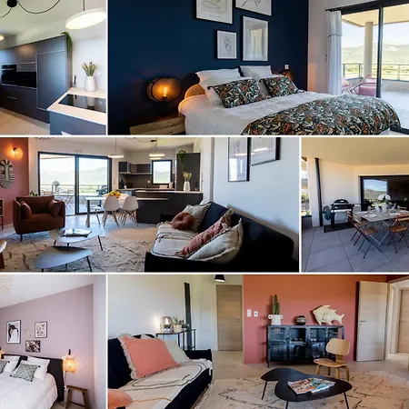 公寓 Le Leon - Appartement Design - Terrasse & Vue 维琪奥港